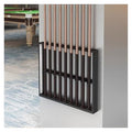 Wall Mount Metal Pool Cue Rack with Double Layer U-Shaped Slots U815