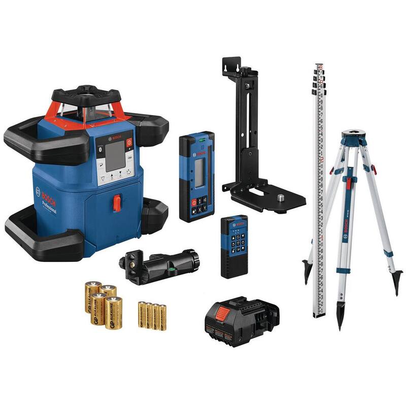 Self-Leveling Horizontal/Vertical Rotary Laser Level Kit F8415