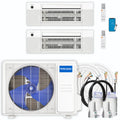 30,000 BTU 2 Zone Ceiling Cassette Ductless Air Conditioner and Heat Pump U67383