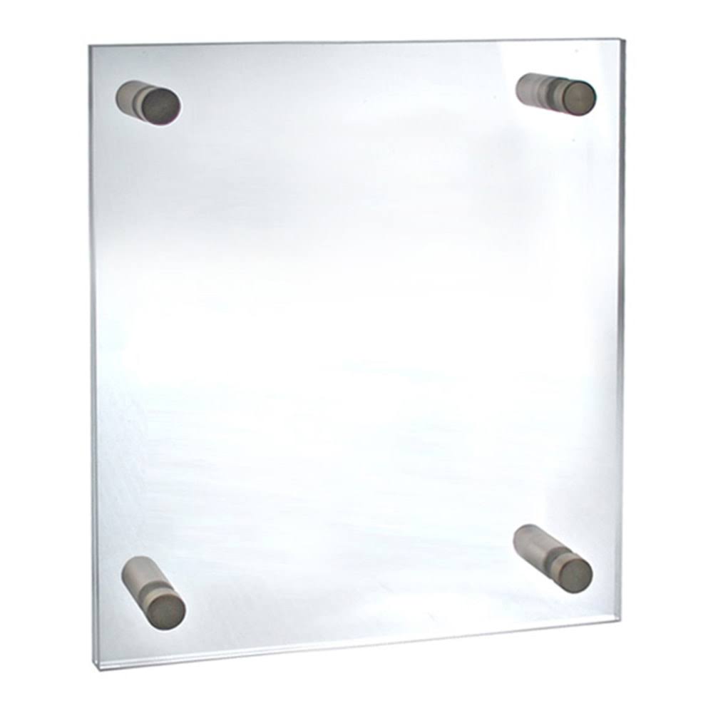 Clear Acrylic Sign Holder With Caps Y462
