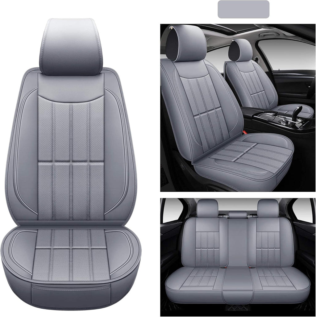 Leather Car Seat Covers Front Pair V3345