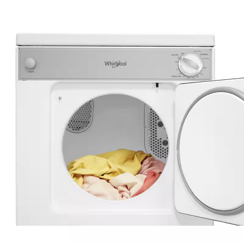 White Compact Electric Vented Dryer O830