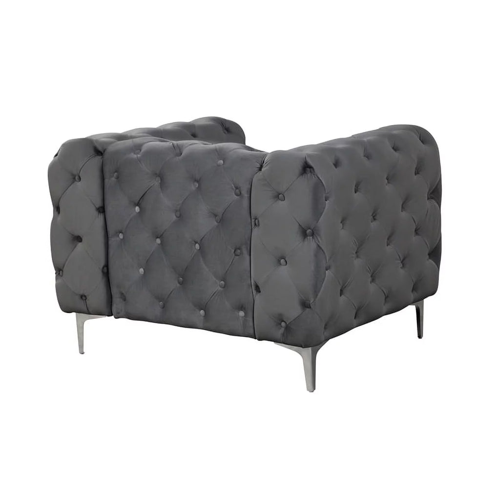 Velvet Sofa and Two Chairs Set M707967