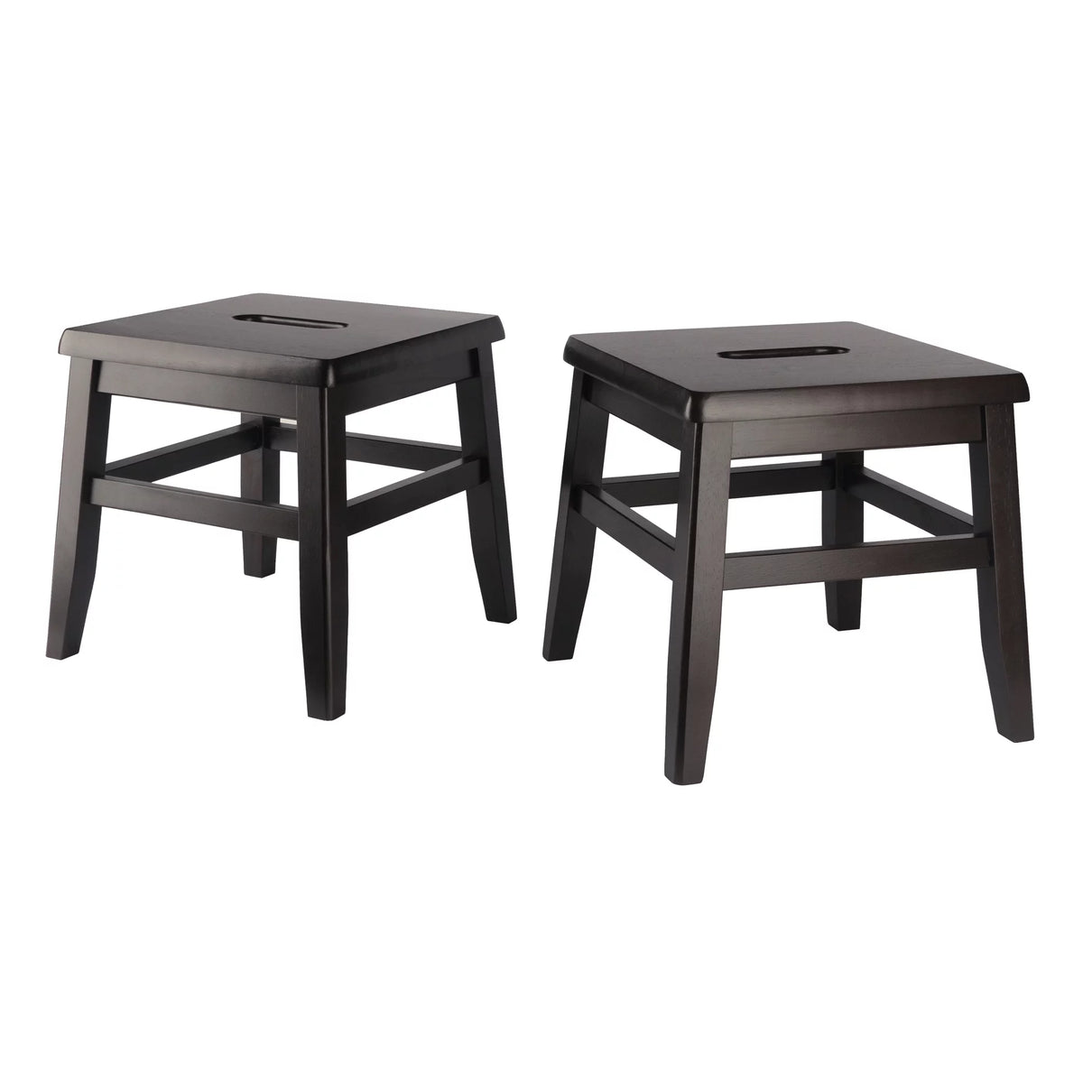 2-Pc Wood Stool Set J9248