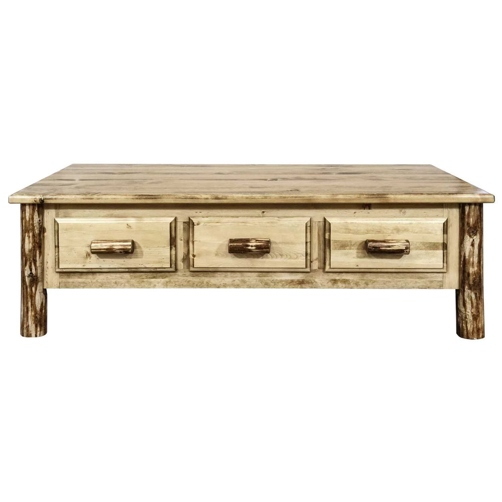 Brown Lacquered Wood Coffee Table Q2810