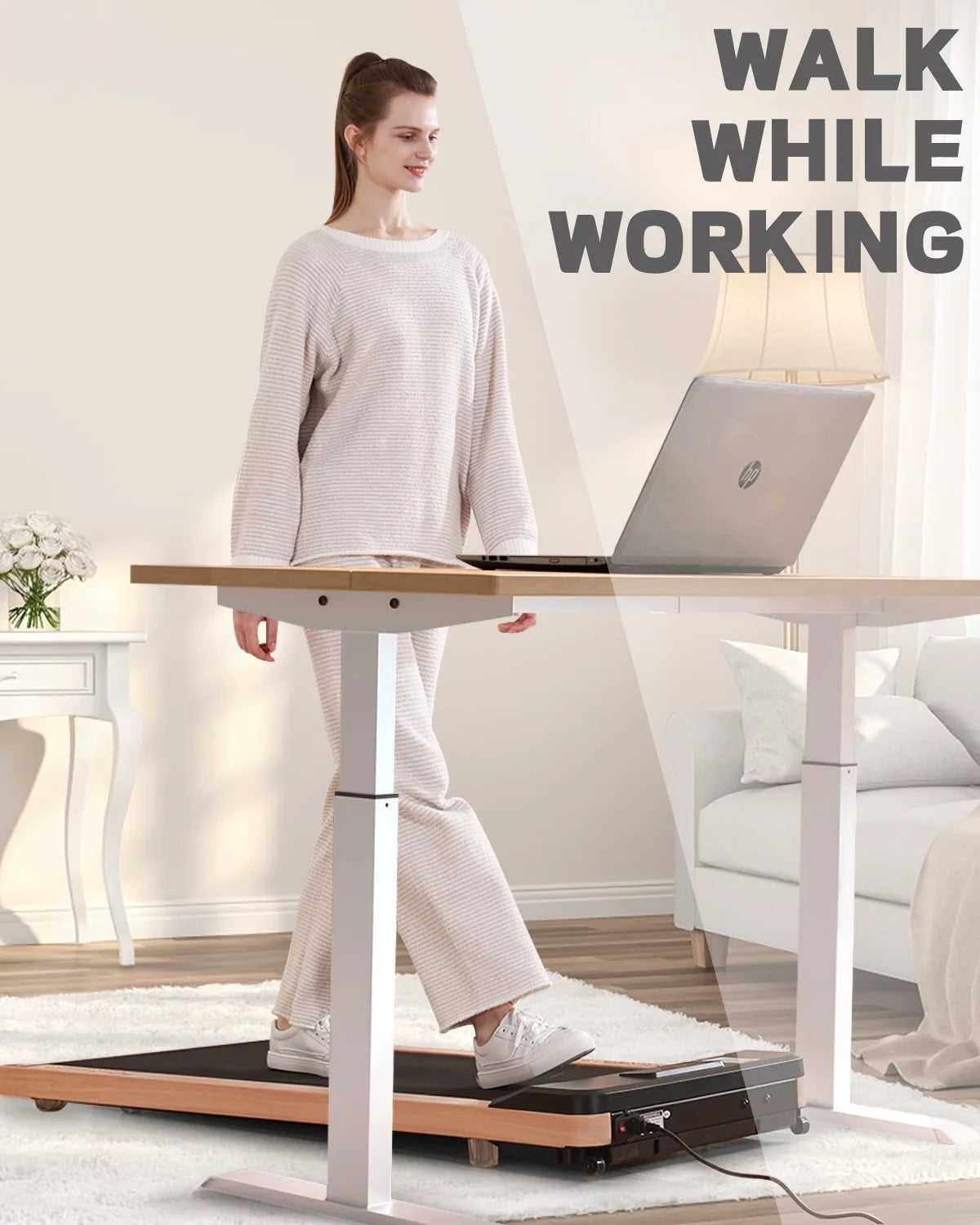 2.25HP Under Desk Treadmill with Remote Control C218