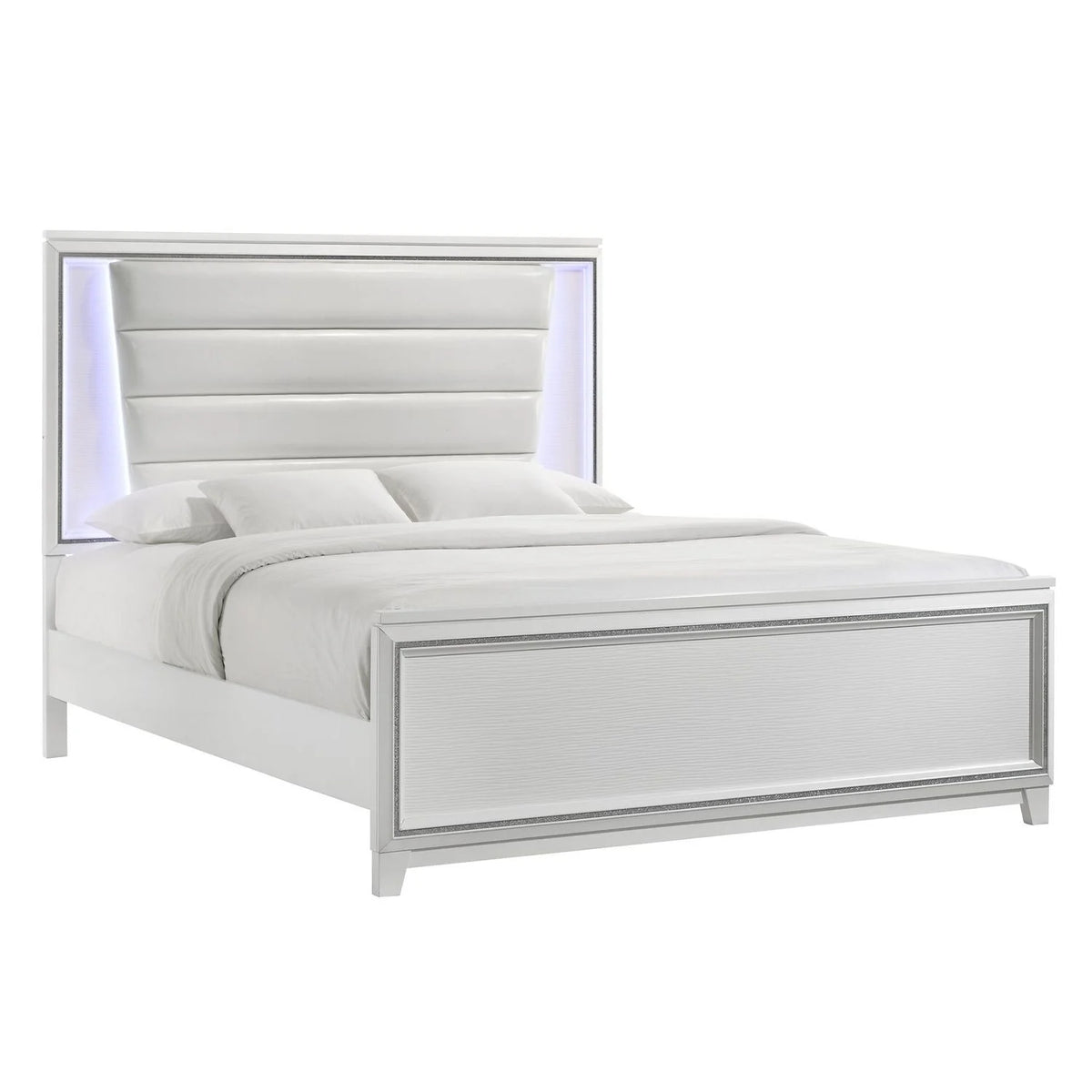 King 3PC Bedroom Set in White J79797