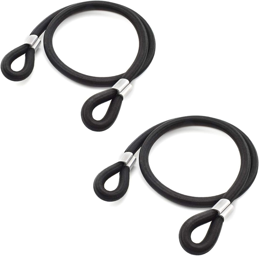 Heavy Duty 1/2 Bungee Cords 2 Pack 48 Inch Long Latex Elastic Rope G18130