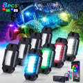 8 Pods RGBW LED Rock Lights Kit with Bluetooth App Control Z22262