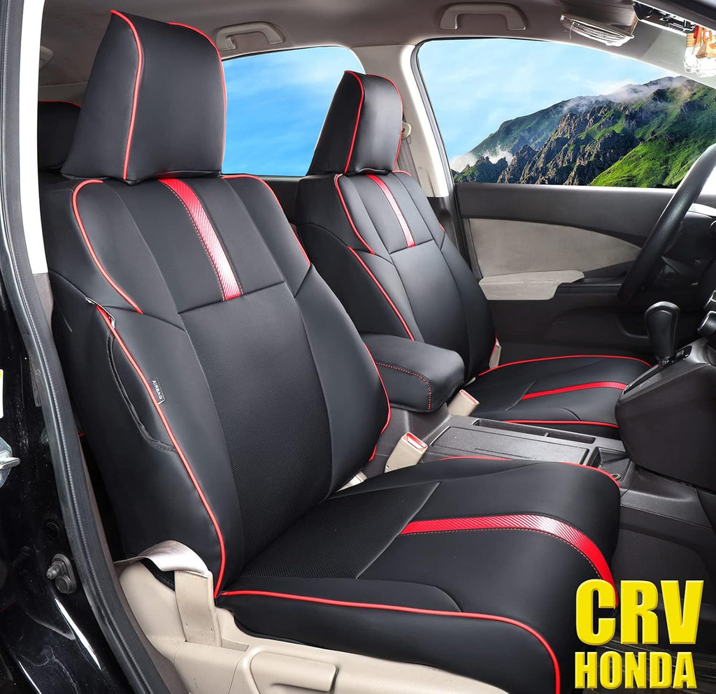 Custom Fit Waterproof Faux Leather Car Seat Covers Full Set W387267