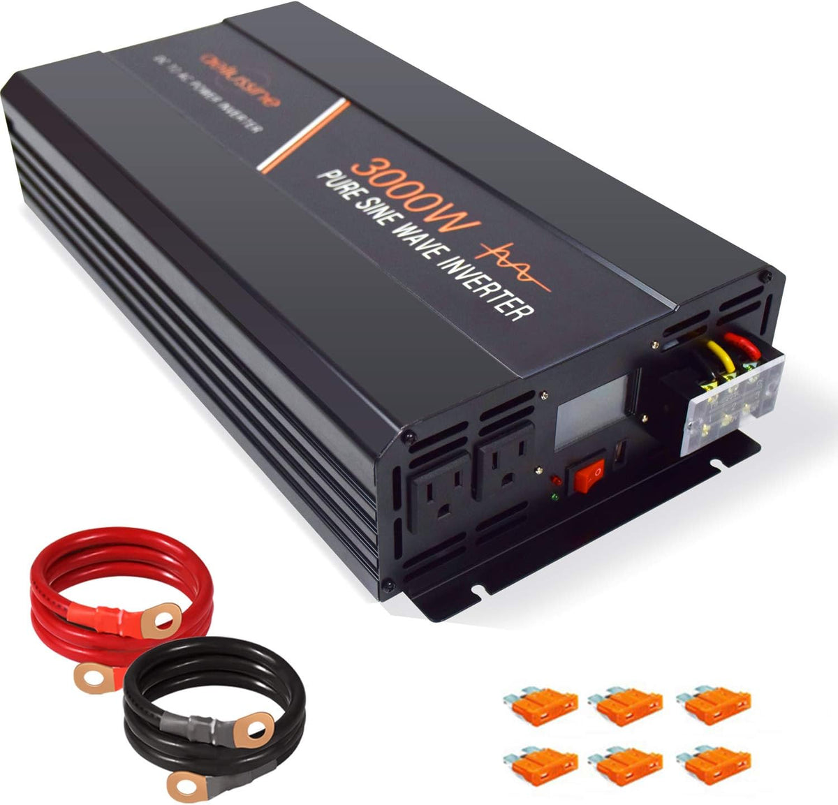 1000W Pure Sine Wave Power Inverter with LCD Display USB Port Q523