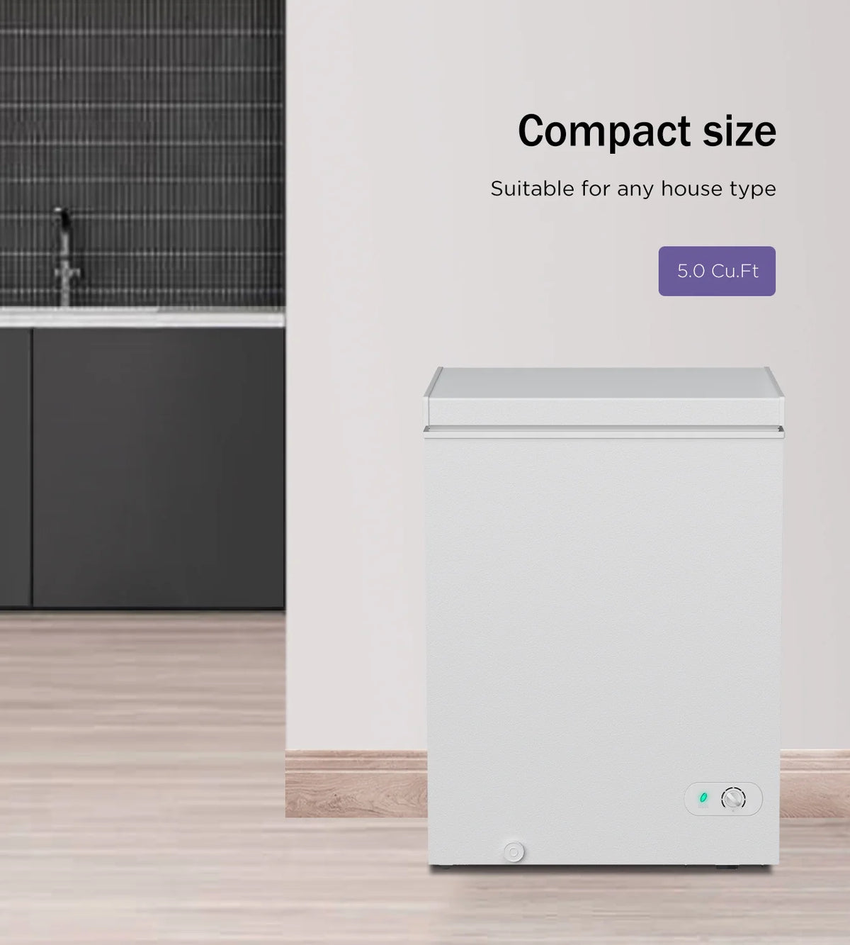 5.0 Cu Ft Chest Freezer with 3 Removable Baskets I351431