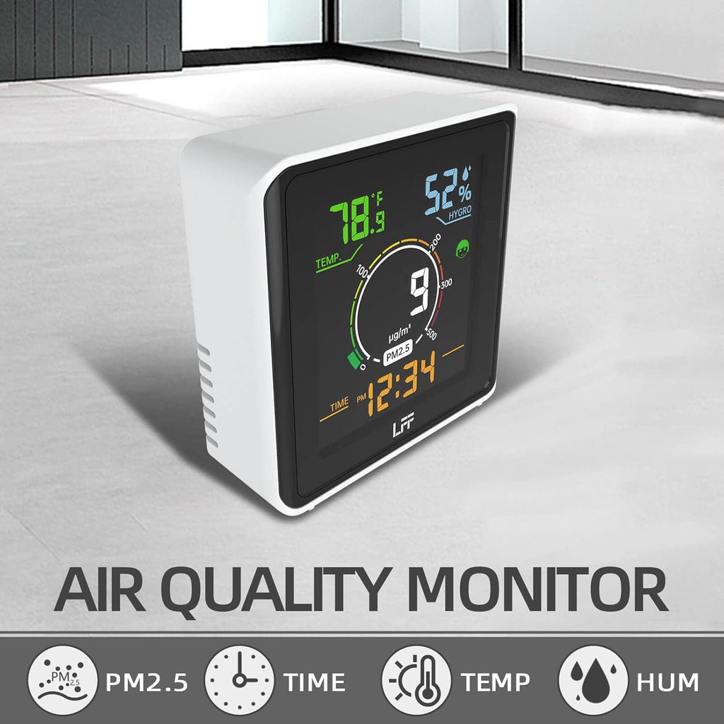 Indoor Air Quality Monitor PM2.5 Temperature Humidity Meter C30347