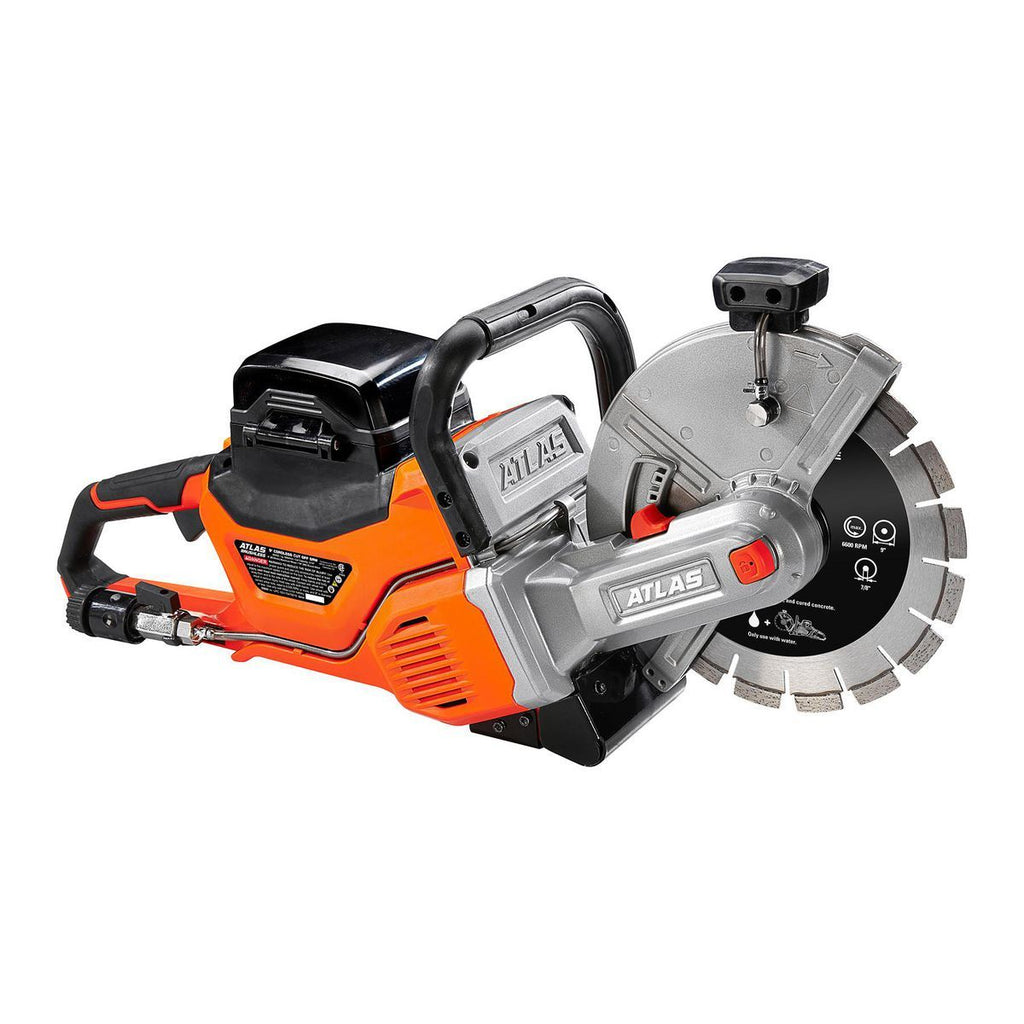 80V Brushless Cordless 9 in. Concrete Cut-Off Saw Kit with 4 Ah Battery and Rapid Charger P1064