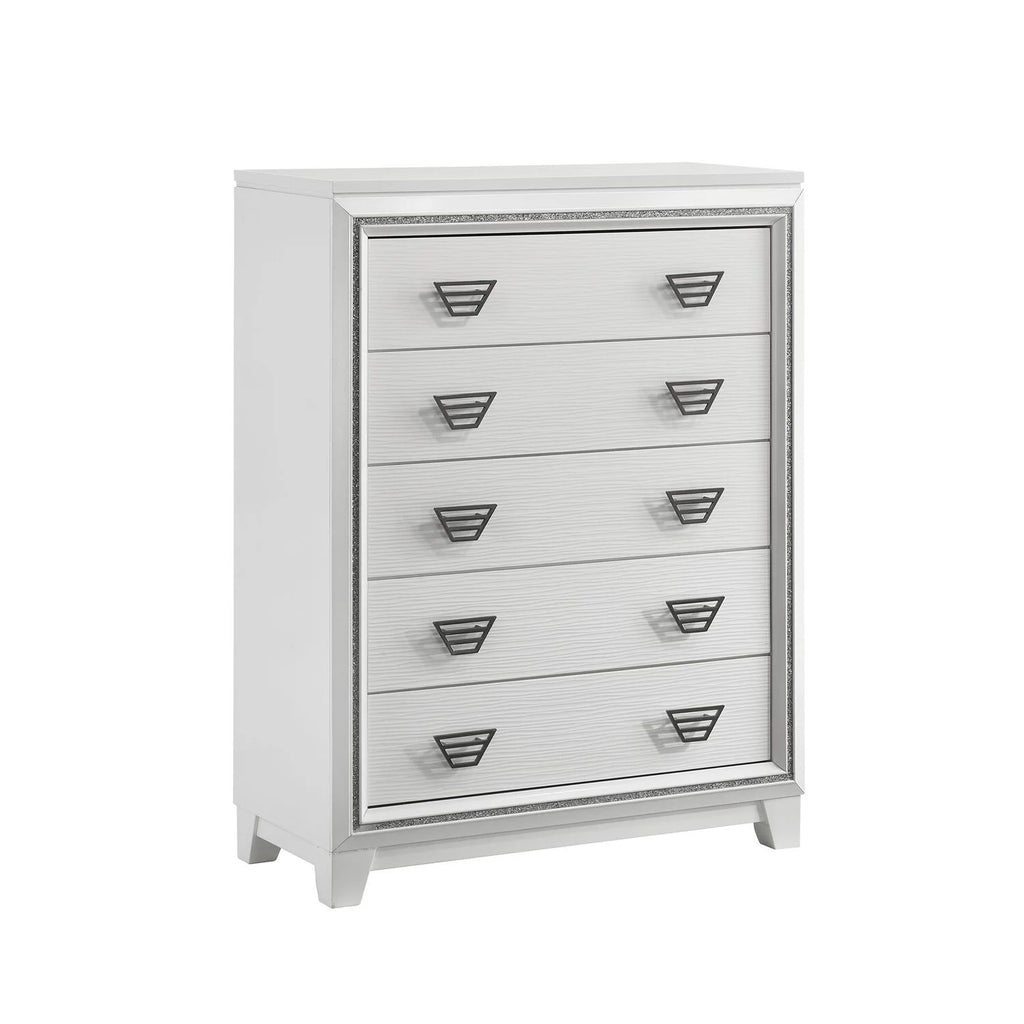 King 3PC Bedroom Set in White J79797