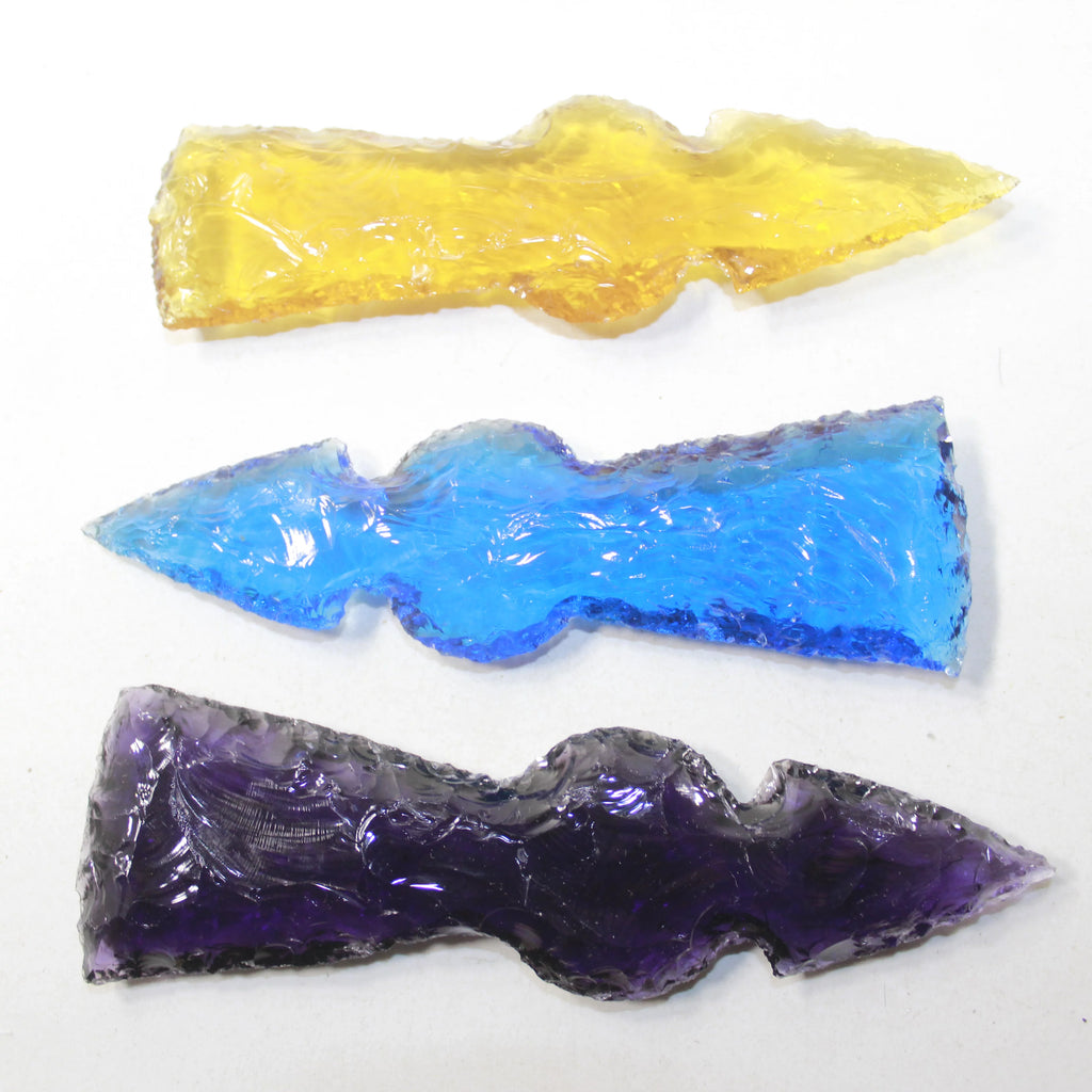 Glass Ornamental Tomahawk Heads O13547