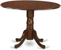Round Solid Wood Dining Table with Dropleaf 42x42 Inch O93332