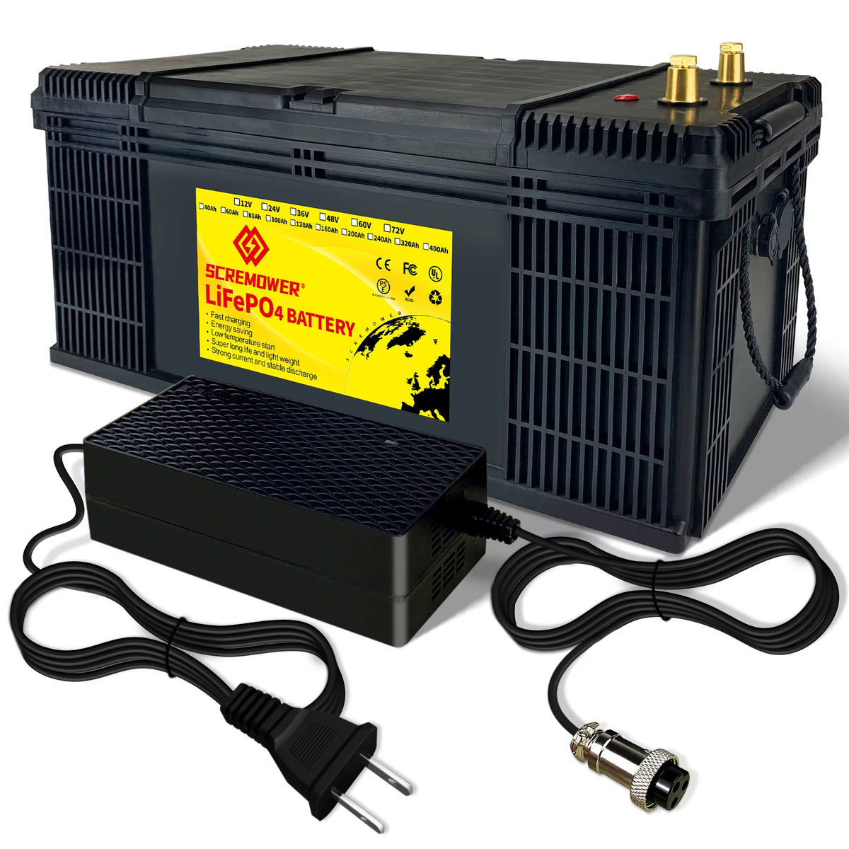 24V 100Ah LiFePO4 Battery with 100A BMS B9313
