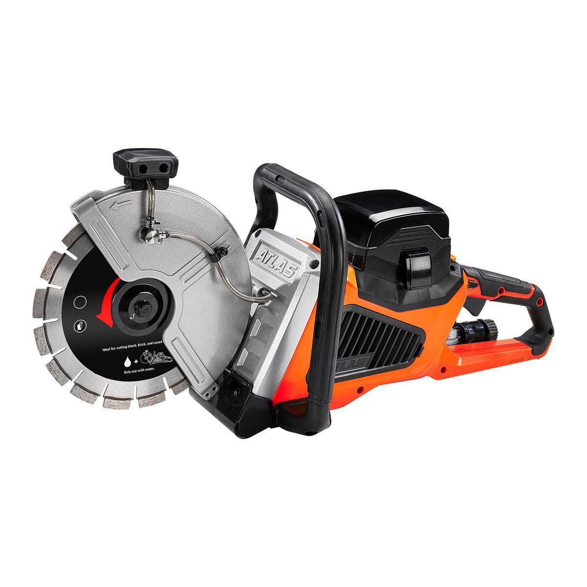 80V Brushless Cordless 9 in. Concrete Cut-Off Saw Kit with 4 Ah Battery and Rapid Charger P1064