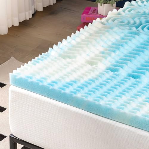 2 Inch Gel Foam Mattress Topper, Twin XL E351331