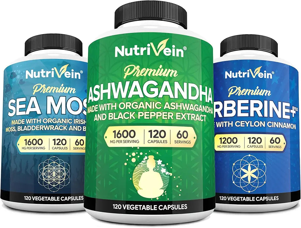 Irish Sea Moss Berberine Ashwagandha Capsules O1207