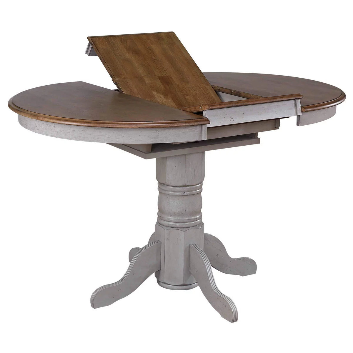 42" Round to 60" Oval Wood Pub Table Y438