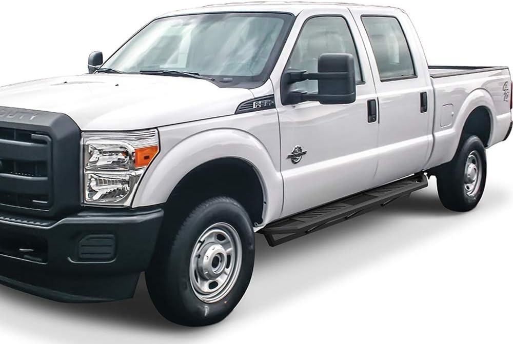 Aluminum Running Boards Compatible with Ford F250 F350 Super Duty Crew Cab X18338