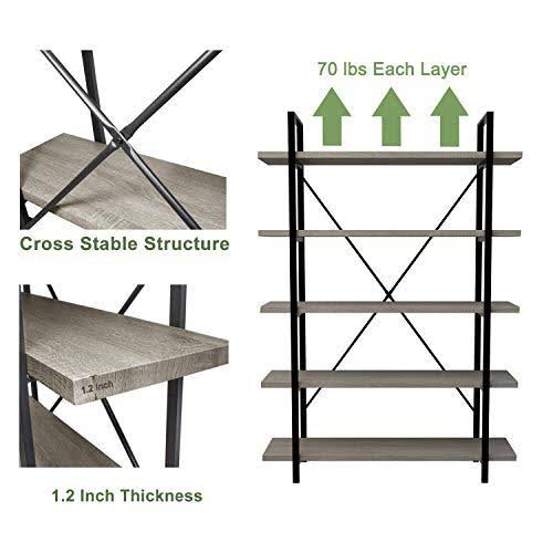 3-Tier Metal and Wood Bookshelf T46875