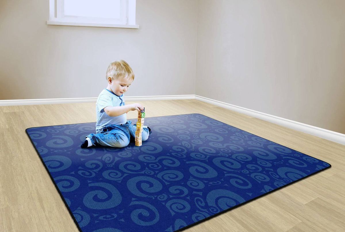 Blue Tone on Tone Carpet 10'6 x 13'2 K1738