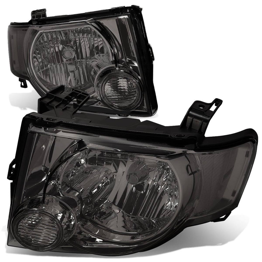 Smoked Housing Clear Corner Headlamp Pair H2671