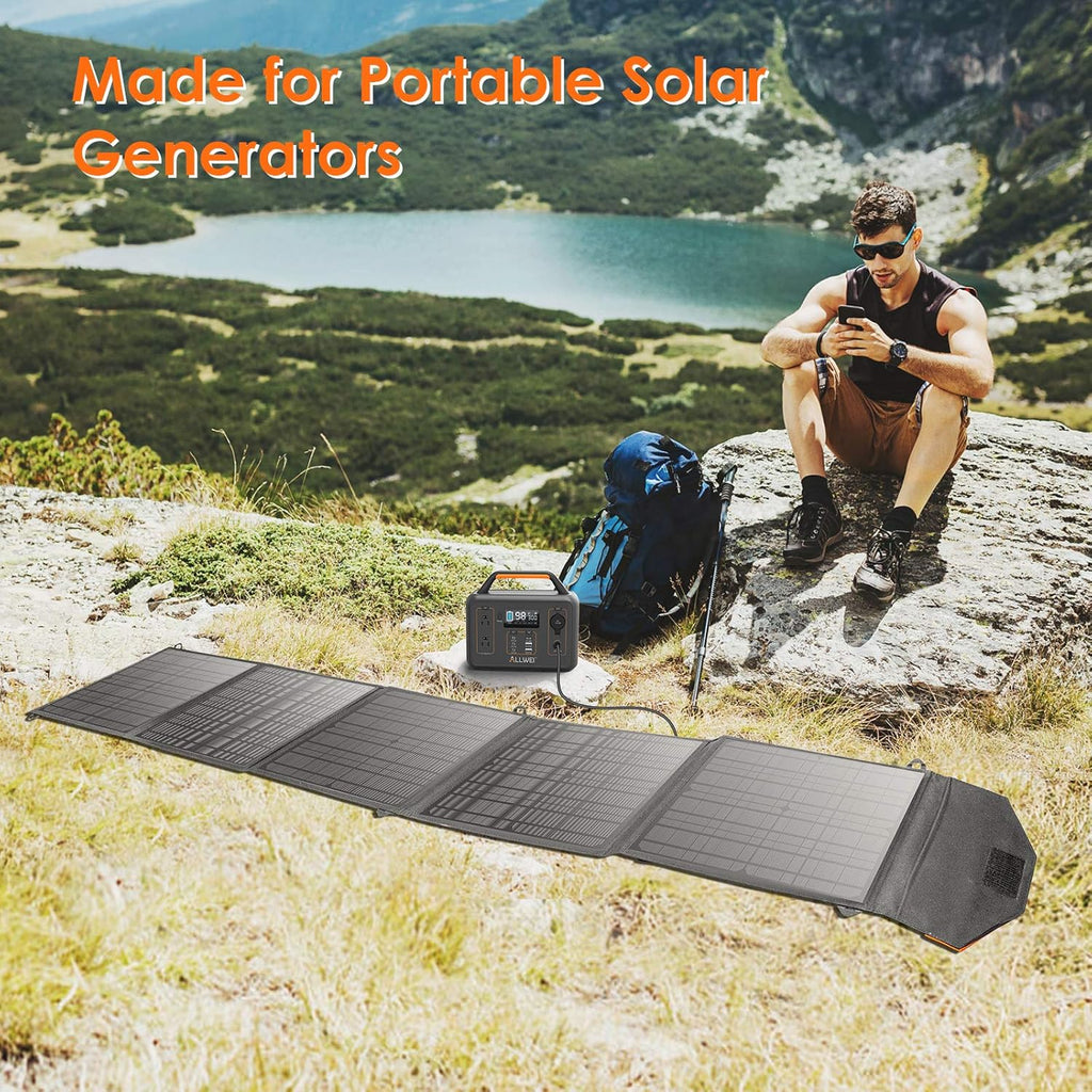 100W Portable Foldable Solar Panel with DC Adapters D104115