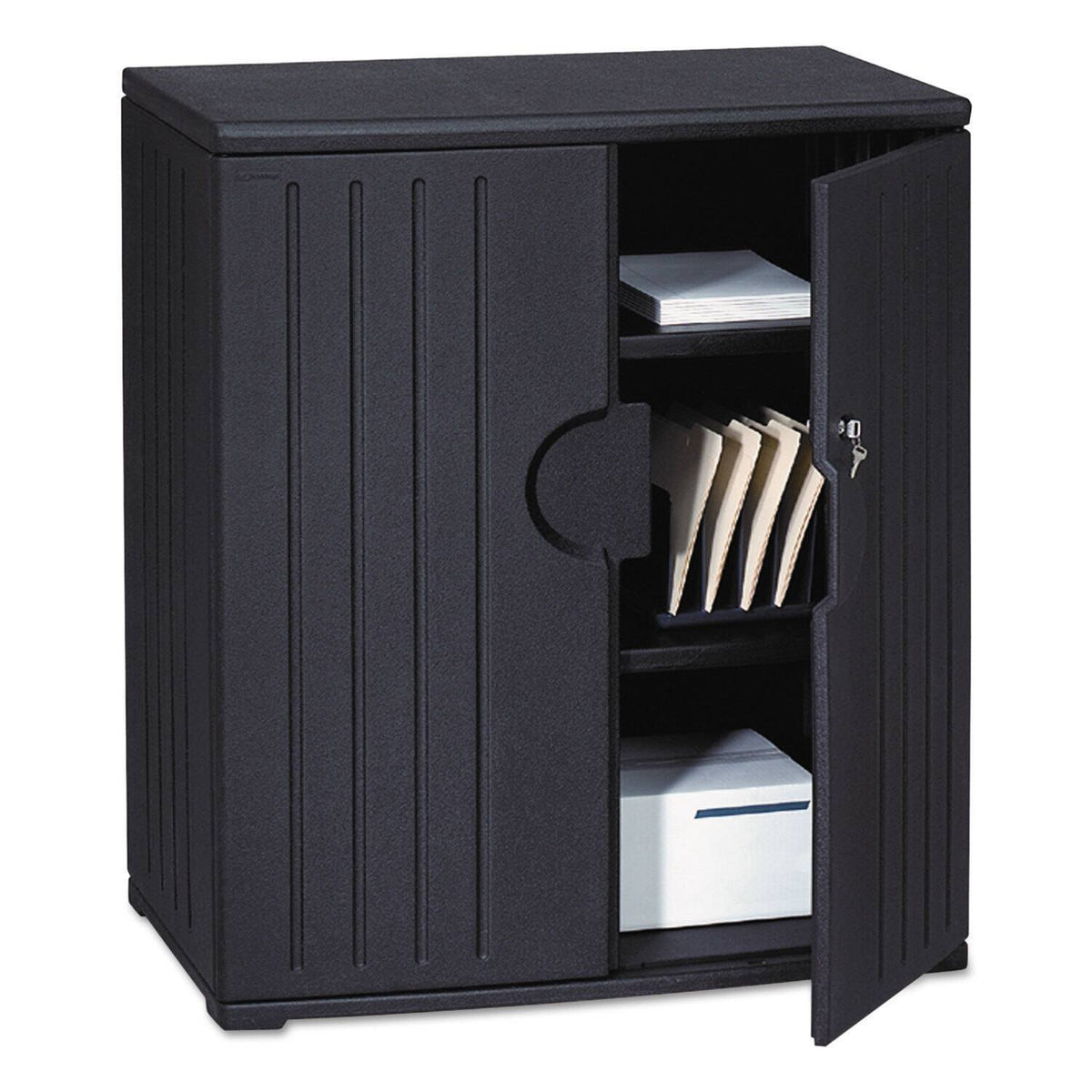 Black 46 in. Storage Cabinet P127