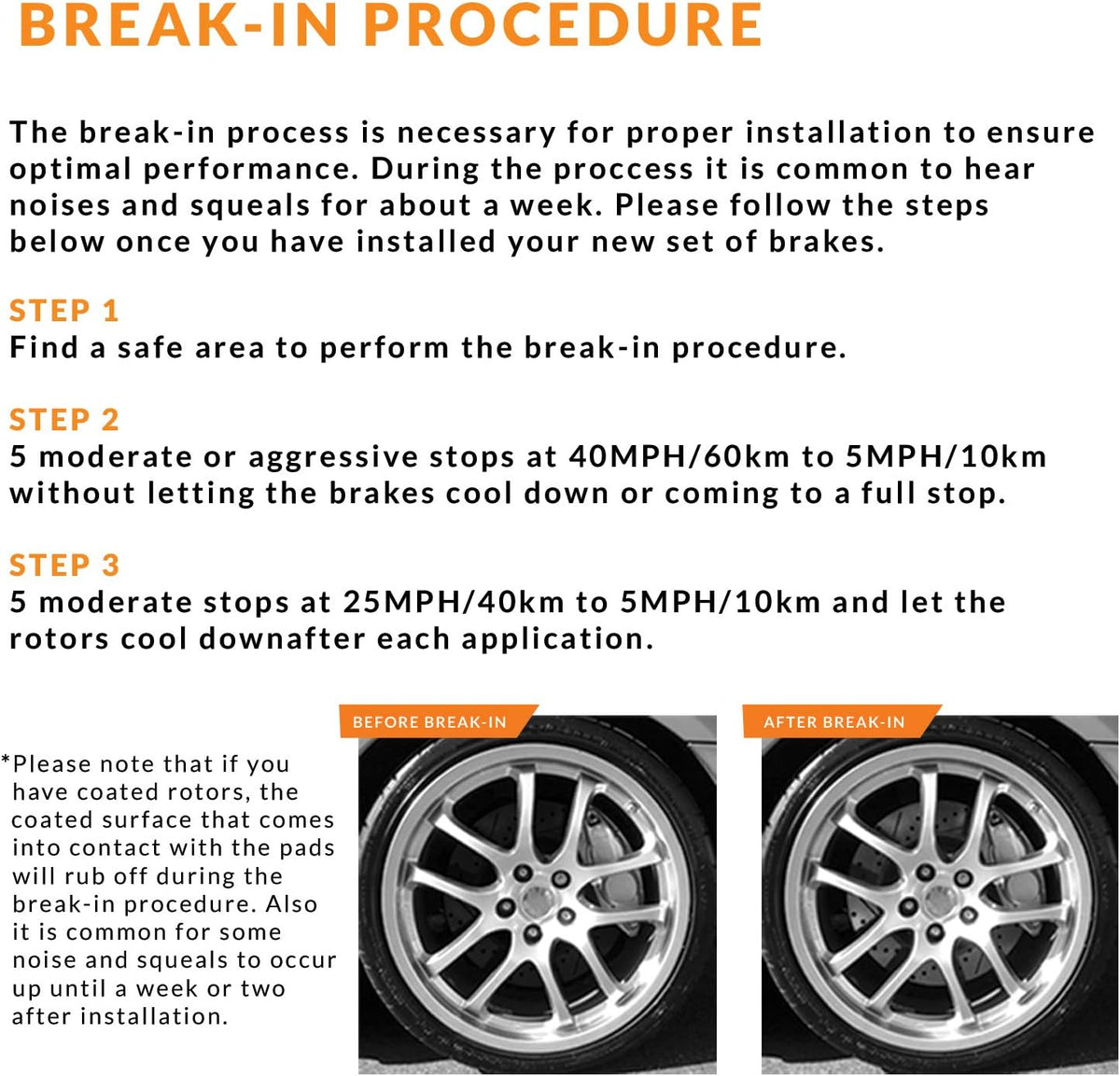 Front and Rear Brake Rotors with Carbon Ceramic Pads U5613
