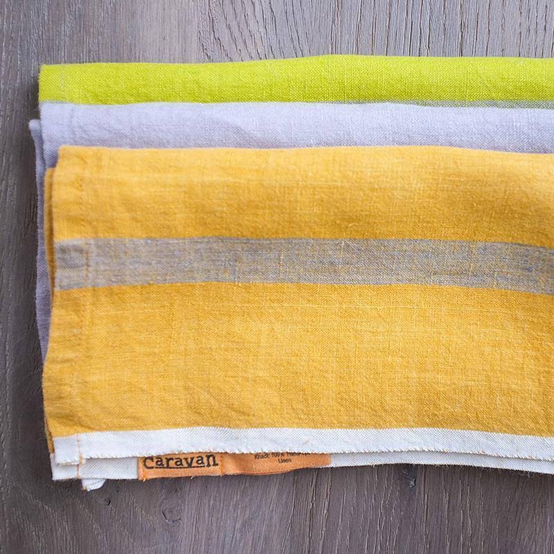 Linen Tea Towels Set of 2 Grey N244
