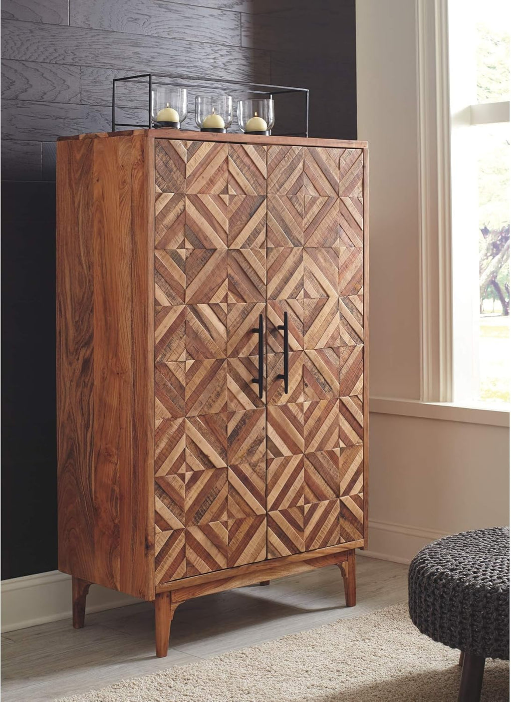Brown 2-Door Accent Cabinet A215312