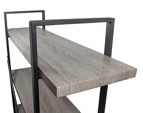 3-Tier Metal and Wood Bookshelf T46875