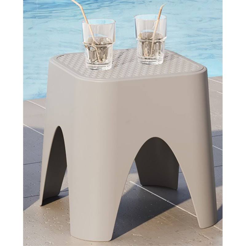 Green Stackable Rattan Top Side Table L10350