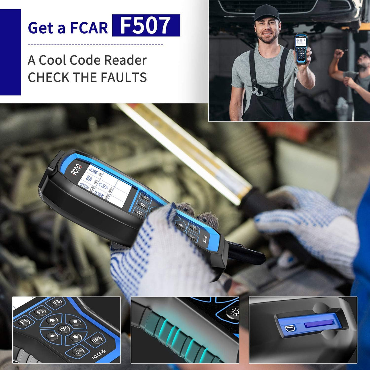 Heavy Duty Truck Scanner 2 in 1 OBD2 Diagnostic Tool I891140