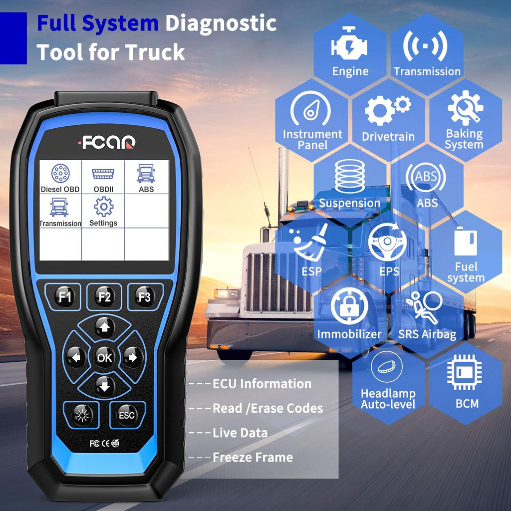 Heavy Duty Truck Scanner 2 in 1 OBD2 Diagnostic Tool I891140