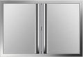 Double BBQ Access Door Stainless Steel with Recessed Handle X64909