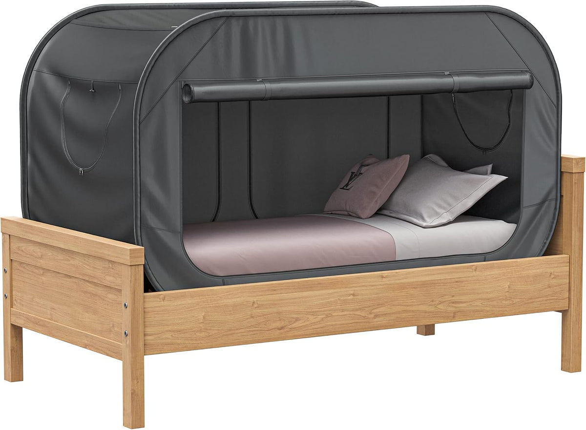 Twin Pop Up Breathable Light Reducing Pongee Bed Tent O272577