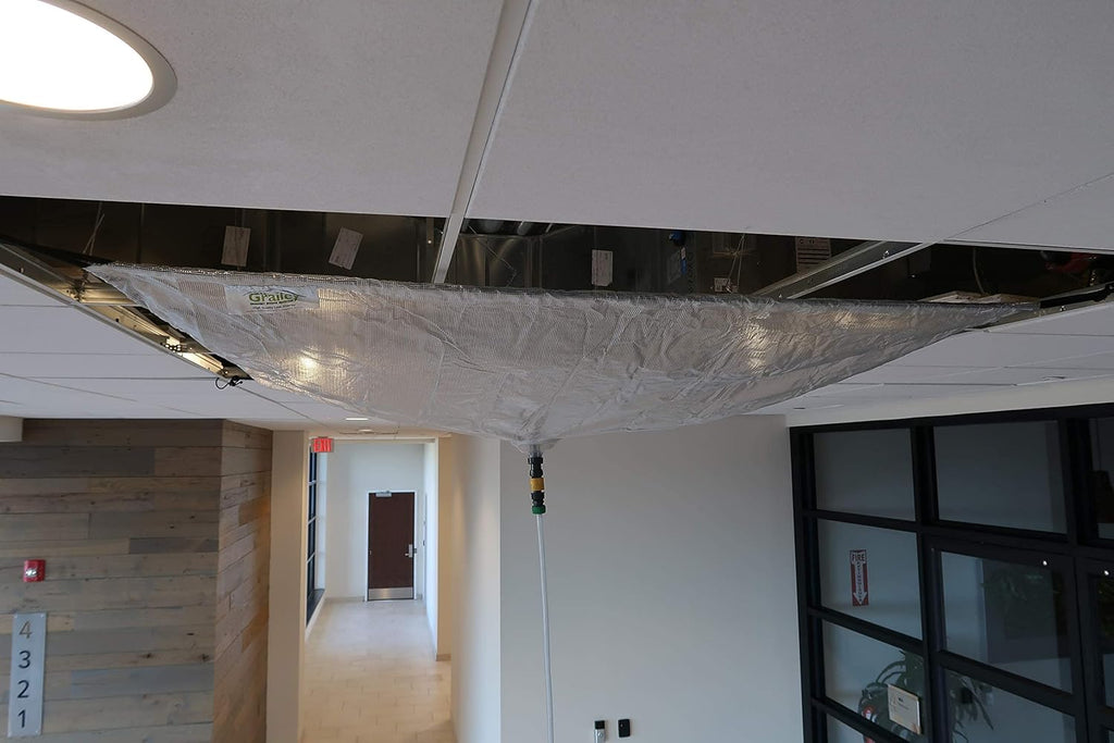 Ceiling Tile Leak Diverter Kit 5' x 5' with 15ft Hose E1330