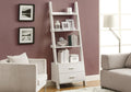 White Ladder Bookcase with 2 Storage Drawers P487655
