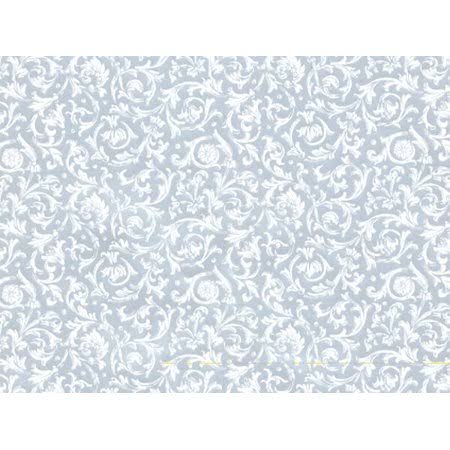 Silver Florentine Gift Wrap Roll N164