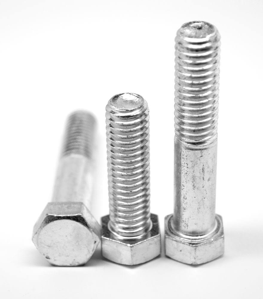 Fine Thread Grade 5 Hex Cap Screw Medium Carbon Steel Zinc Plated W85983