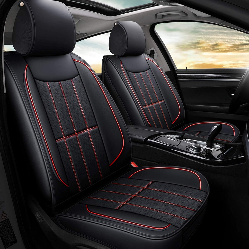Leather Car Seat Covers Front Pair V3345