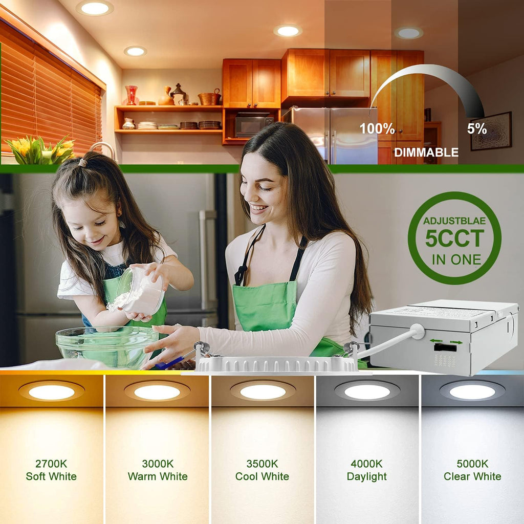 12 Pack 4 Inch Ultra-Thin LED Recessed Ceiling Light C76499