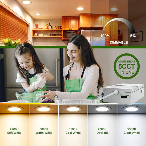 12 Pack 4 Inch Ultra-Thin LED Recessed Ceiling Light C76499