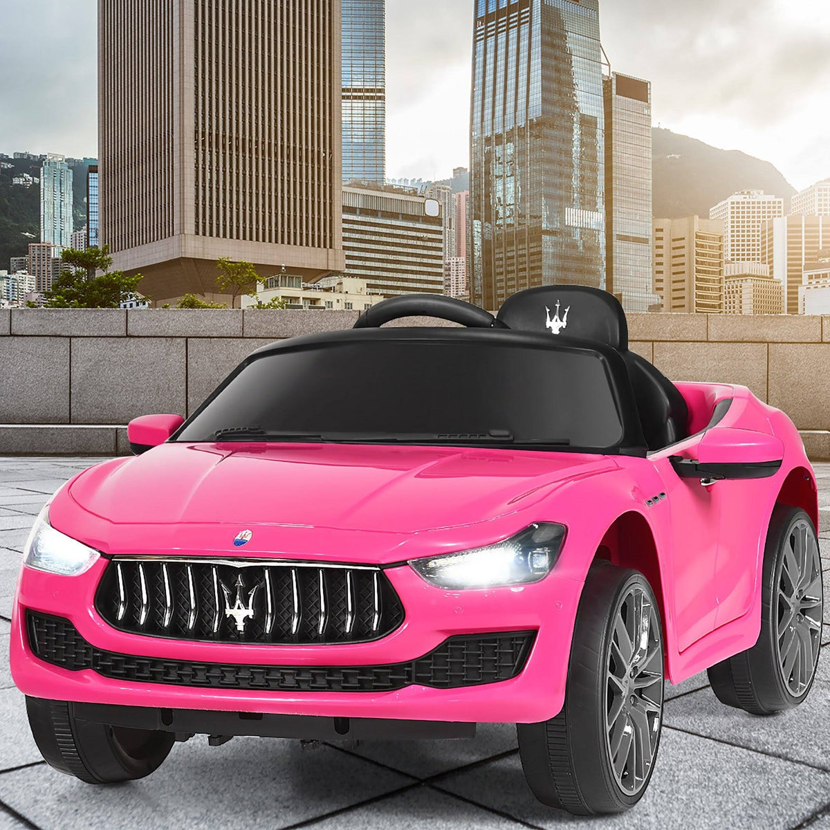 12V Kids Ride on Car with RC Remote Control Black M4164
