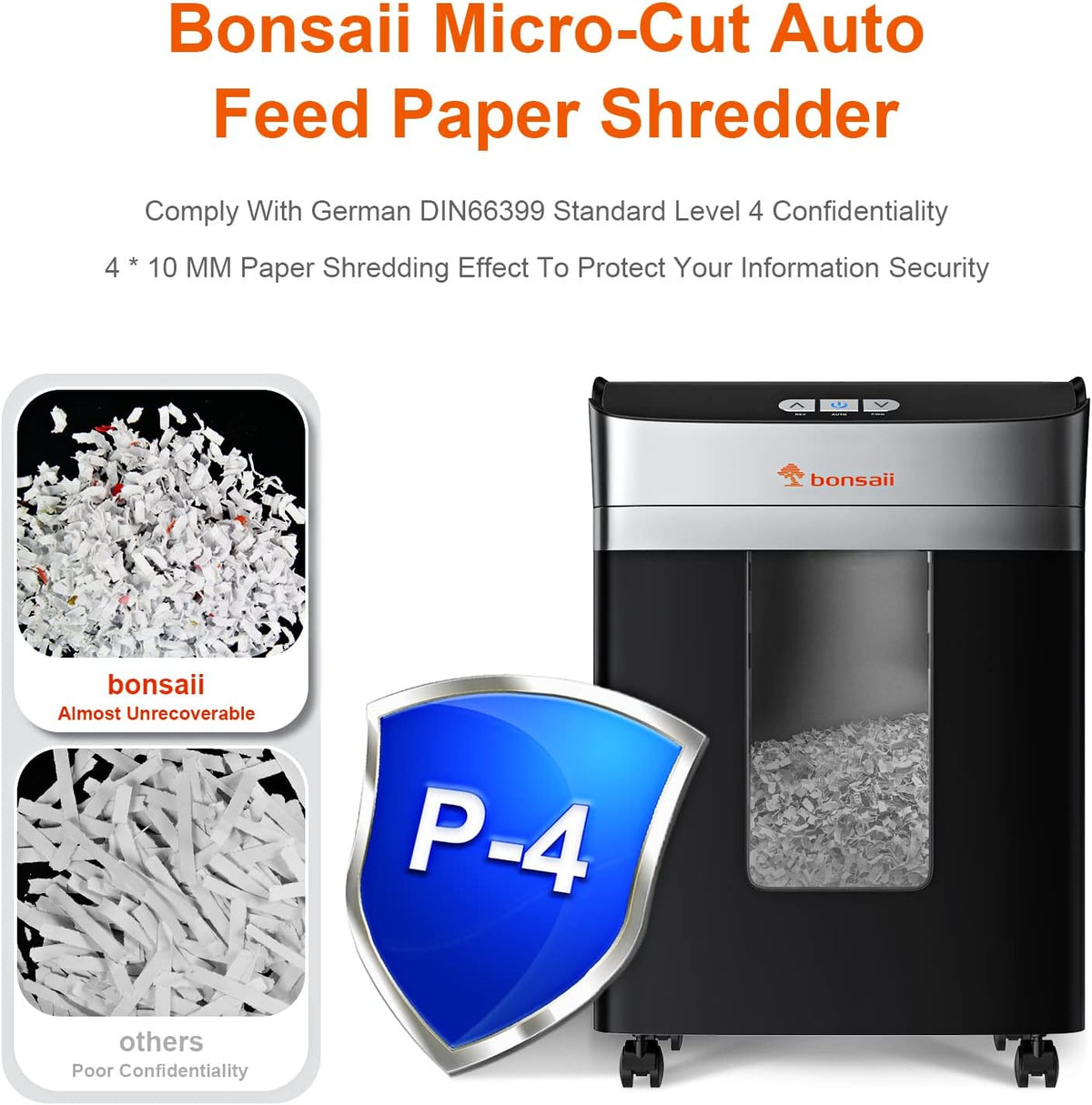 90-Sheet Autofeed Micro Cut Paper Shredder D30731